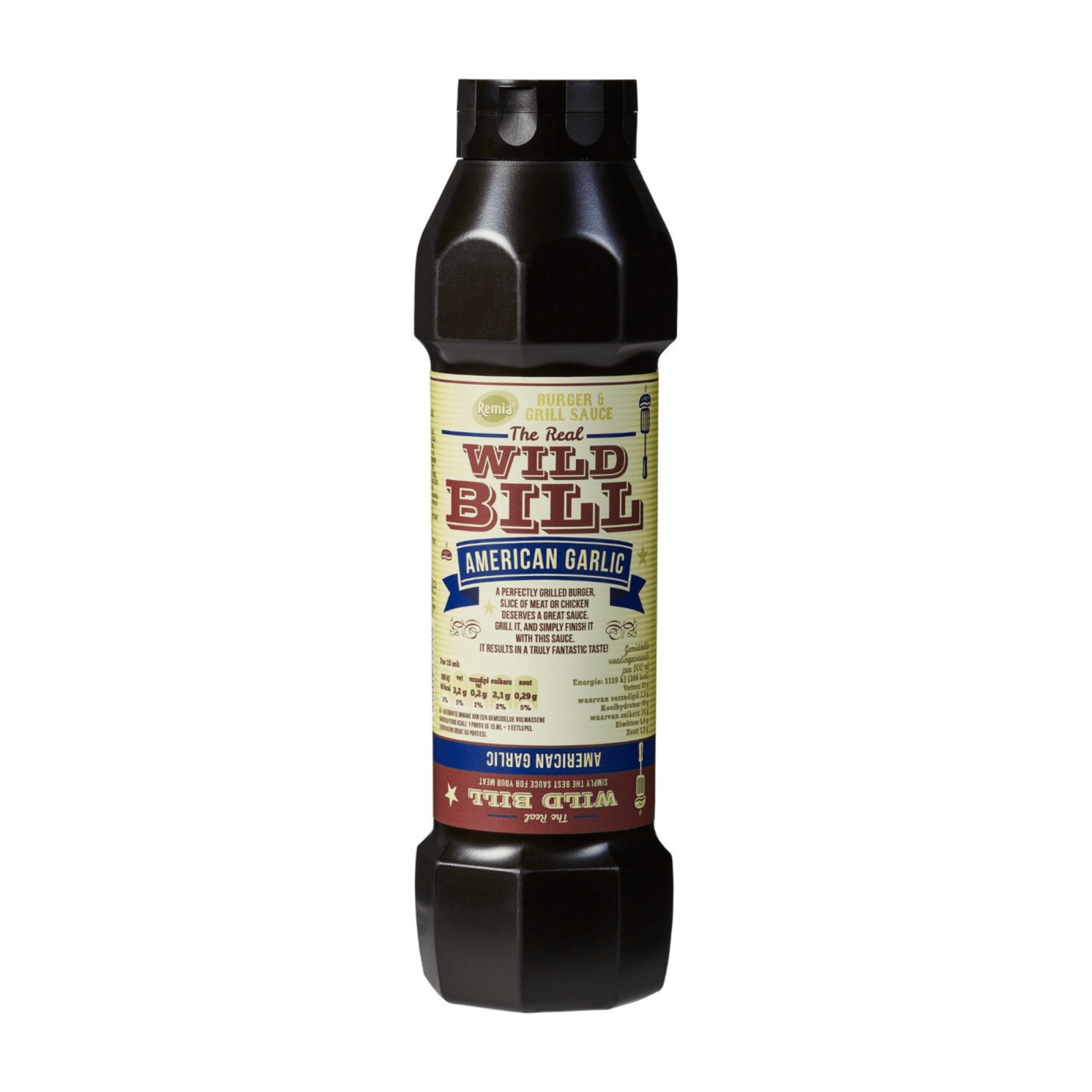 Remia wild bill burger sauce grill ail américain (750ml)
