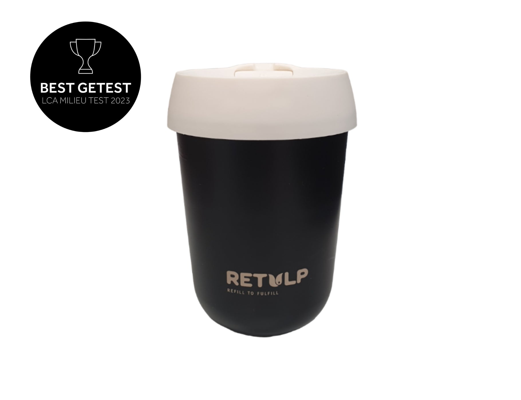 Retouter la tasse de café noir blanc