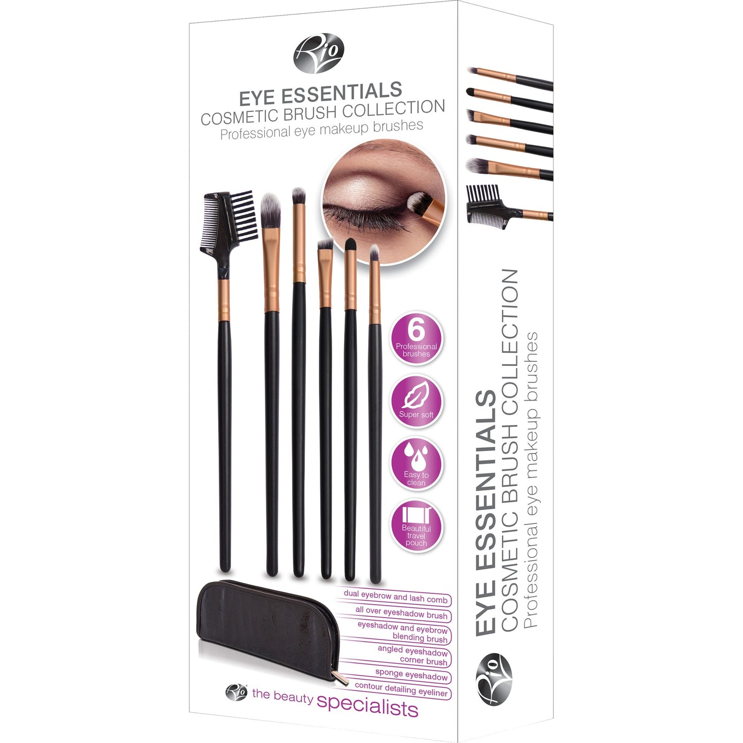 Collection de pinceaux cosmétiques Rio Eye Essentials