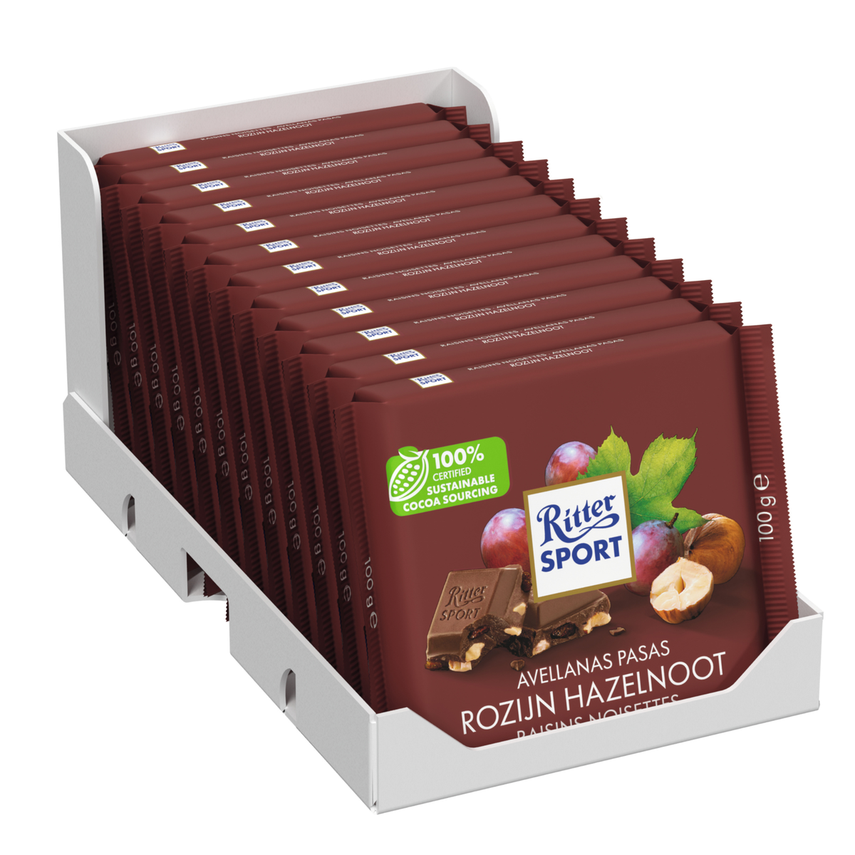 Ritter sport raisin noisette (12x 100gr)