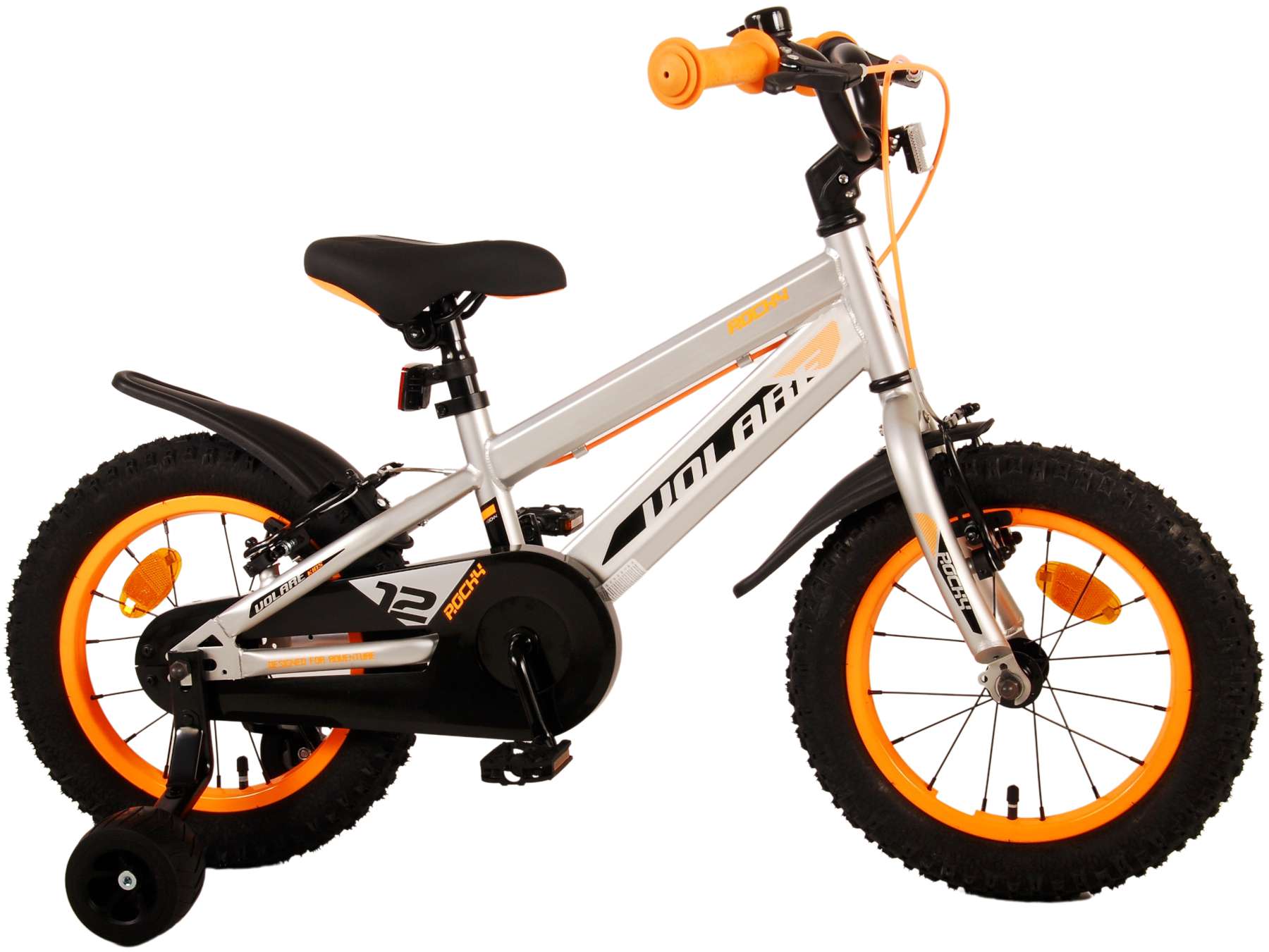 Volare Rocky Children's Bicycle - Boys - 14 pouces - Gray - deux freins à main