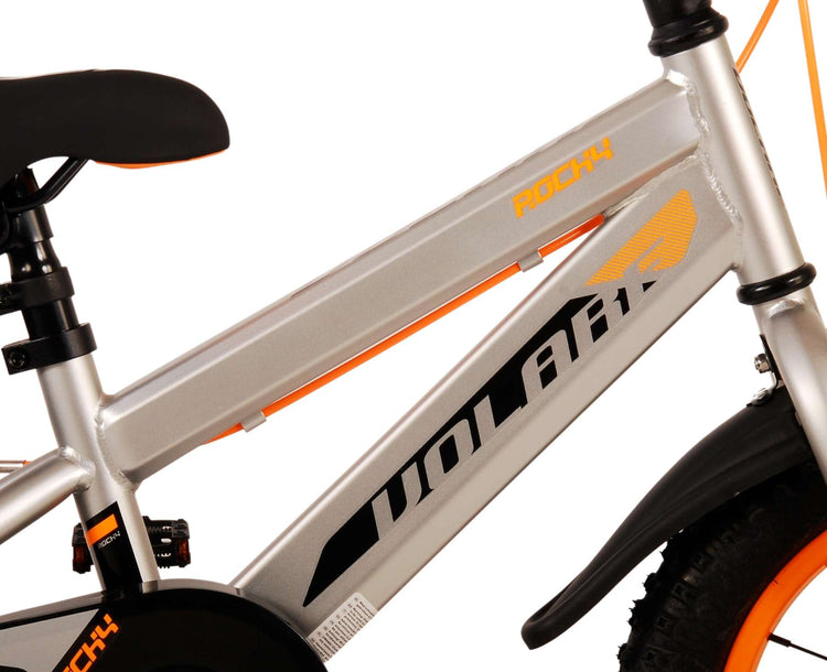 Volare Rocky Children's Bicycle - Boys - 14 pouces - Gray - deux freins à main