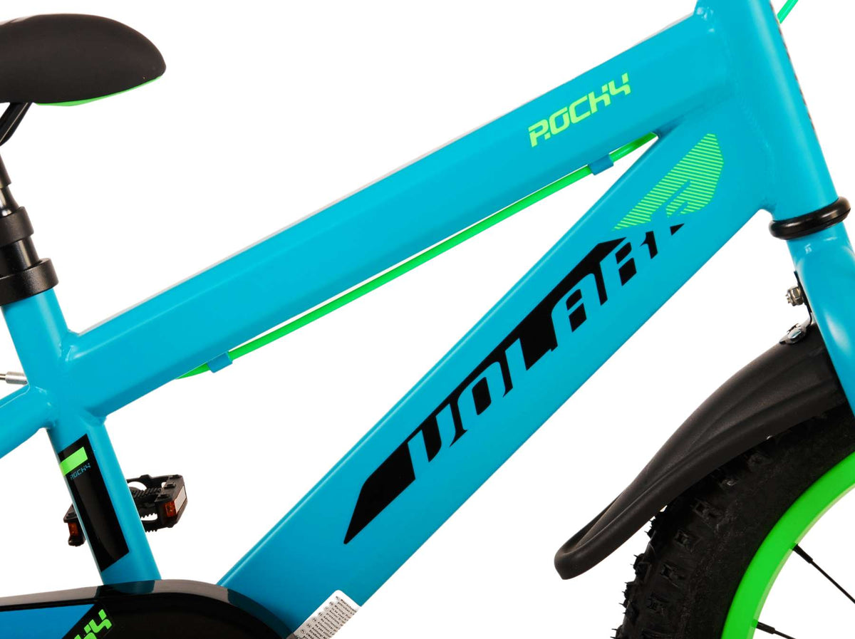 Volare Rocky Children's Bicycle - Boys - 16 pouces - vert - deux freins à main