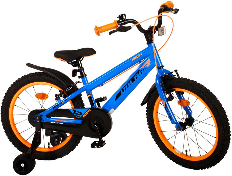 Volare Rocky Children's Bicycle - Boys - 18 pouces - Bleu - deux freins à main