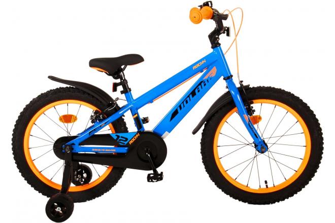 Volare Rocky Children's Bicycle - Boys - 18 pouces - Bleu - deux freins à main
