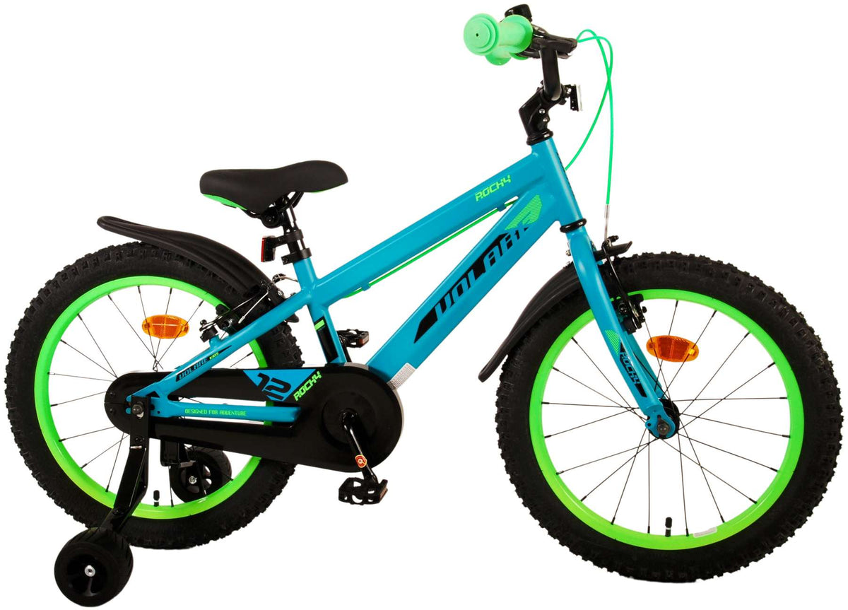 Volare Rocky Children's Bike Boys 18 pouces Green Two Hand freins