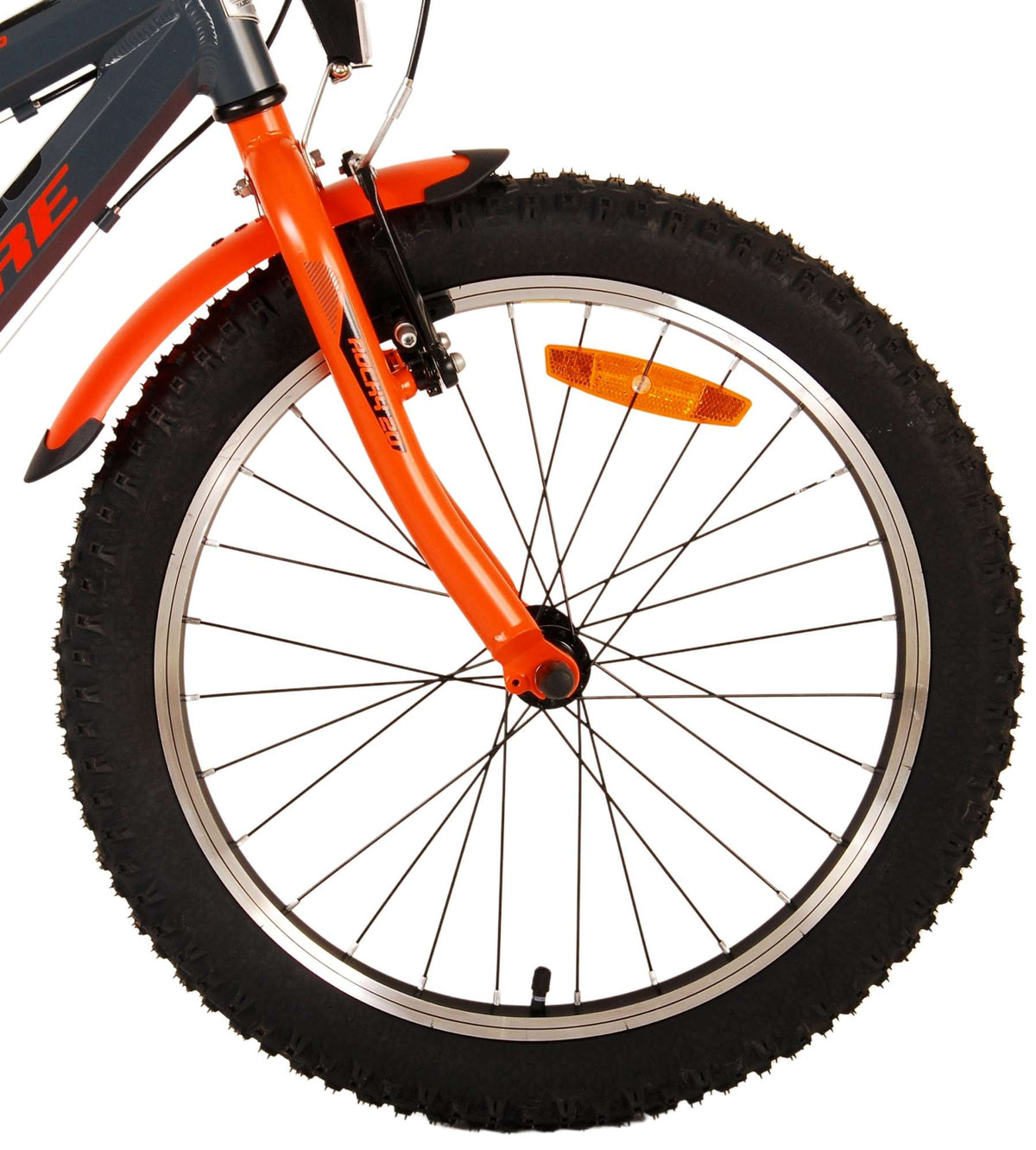 Volare Rocky Children's Bicycle - 20 pouces - Gris Orange - 6 VITESSE - COLLECTION PRIMÉE