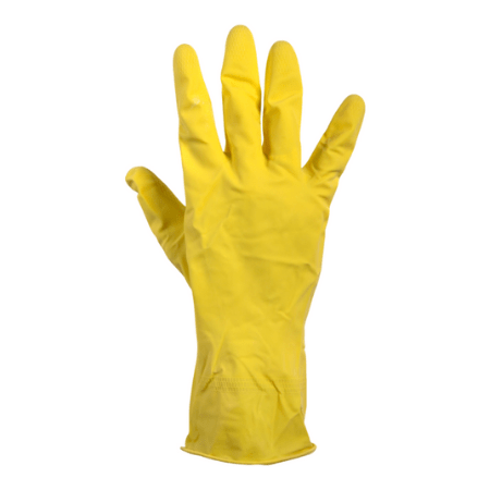 Gant de ménage en caoutchouc confort jaune taille s (1 paire)