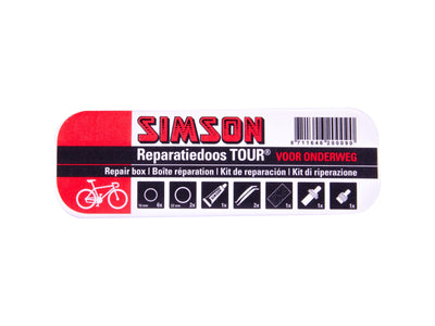 boîte de réparation Tour 11,5 cm aluminium rouge blanc 15 pièces