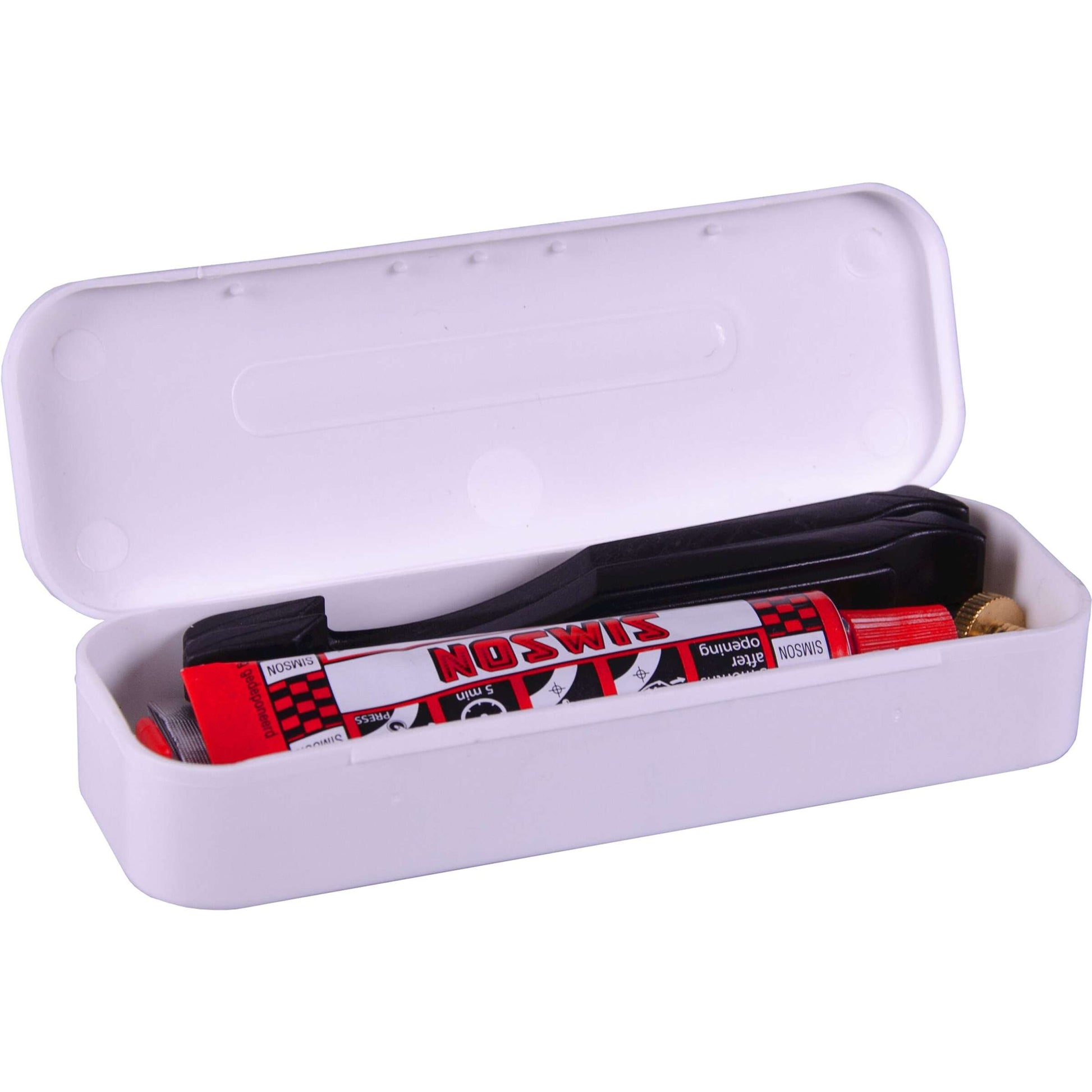 boîte de réparation Tour 11,5 cm aluminium rouge blanc 15 pièces