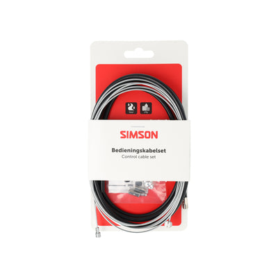 Jeu de câbles de frein Simson complet universel noir