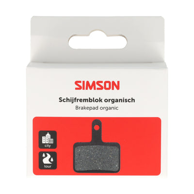 Plaquettes de frein à disque Simson organiques Shimano Tektro