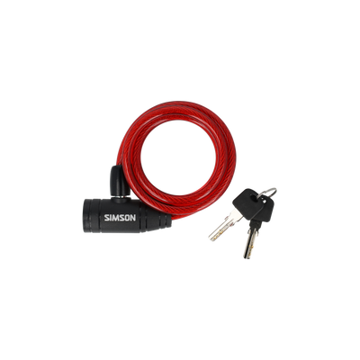 Simson câble antivol spirale enfants 8mm x 90cm