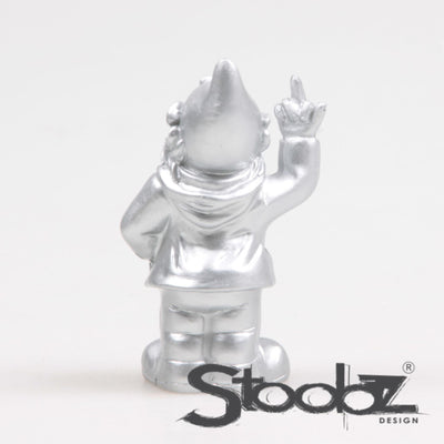 Stoobz design stoobz gnome f*ck you silver 10cm