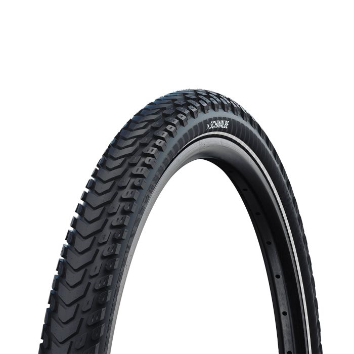 Schwalbe marathon mondial pro - pliable - addix - v-guard - 28x2,25 - noir + reflex