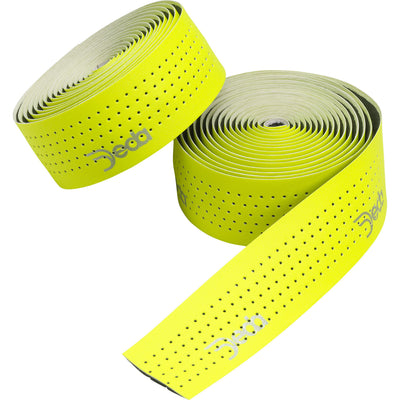 Gar guide de guidon perforé jaune fluorescent