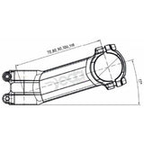 Deda DEDA crête Zero 100mm BOB alu 73-17gr. OEM de 31,7 mm