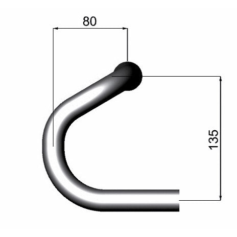 Deda St. Bend Special ⌀26 mm 46 cm argent polonais