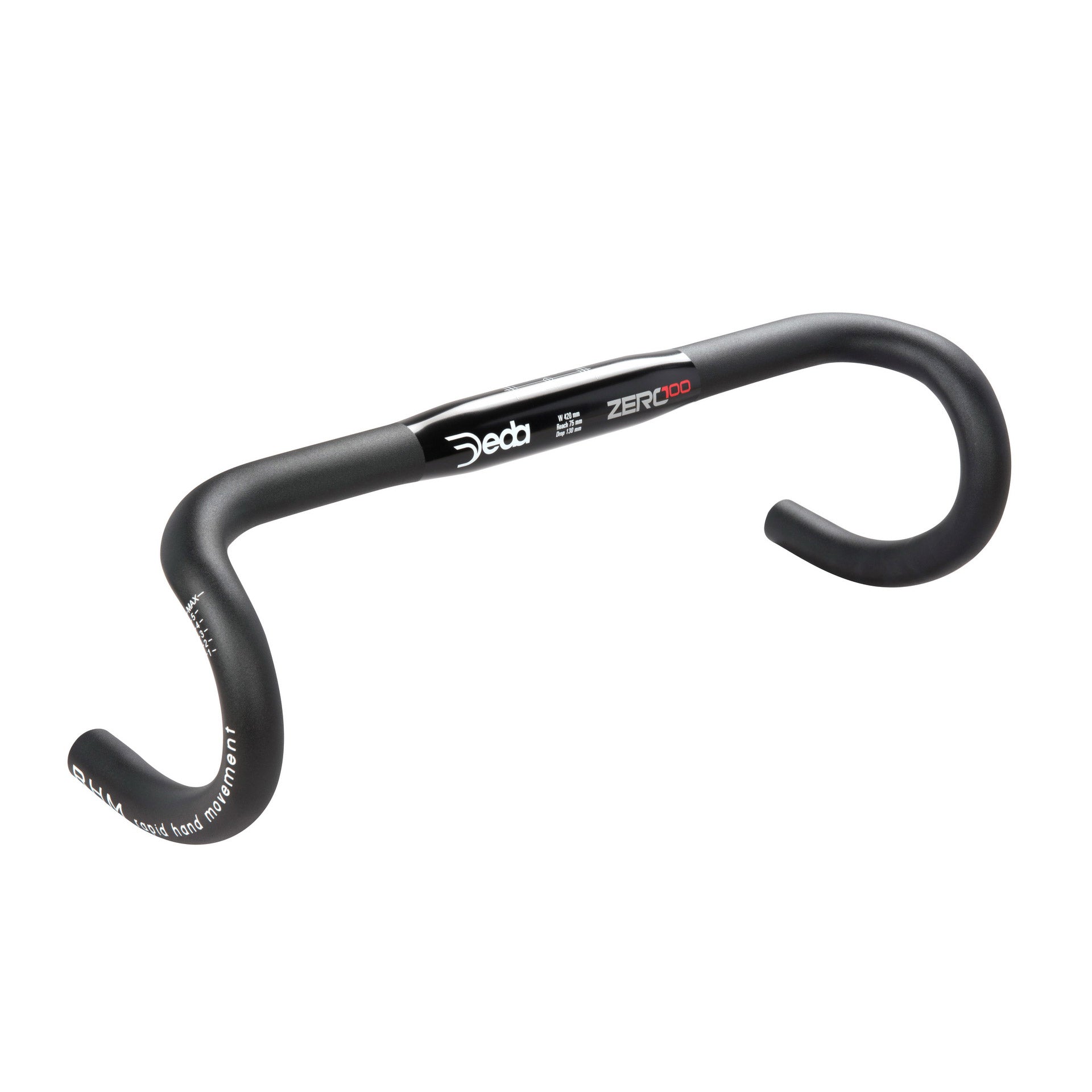 Deda Steering Bend Zero100 RHM 46cm en aluminium noir