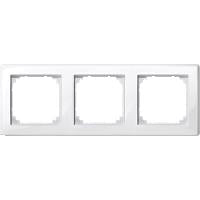Merten m-smart cadre de couverture 3 voies blanc polaire