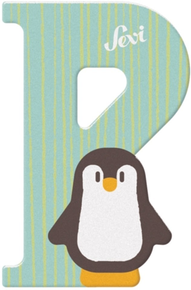 Sevi lettre p pingouin : 10 cm (83016)