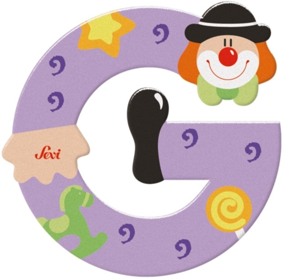 Sevi lettre clown g: 10 cm (81743)