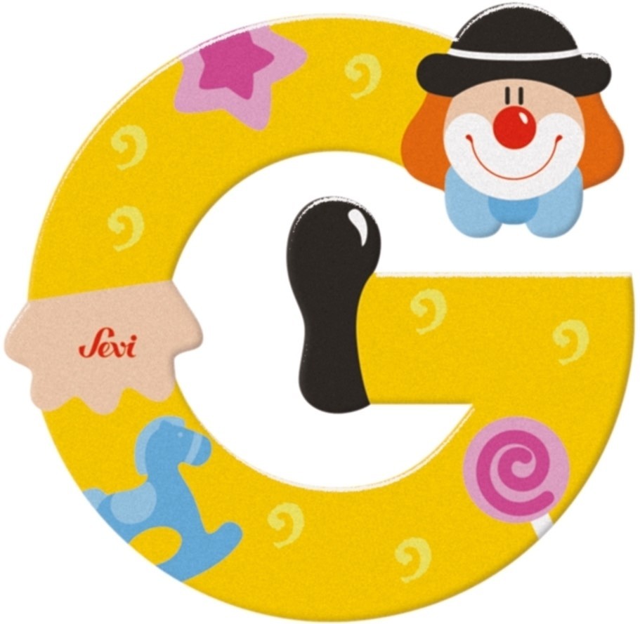 Sevi lettre clown g: 10 cm (81743)