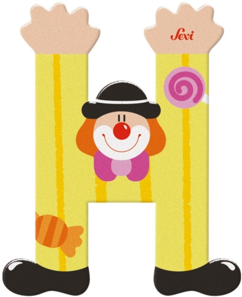 Sevi lettre clown h: 10 cm (81744)