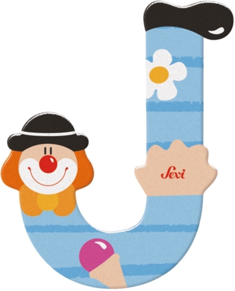 Sevi lettre clown j: 10 cm (81746)