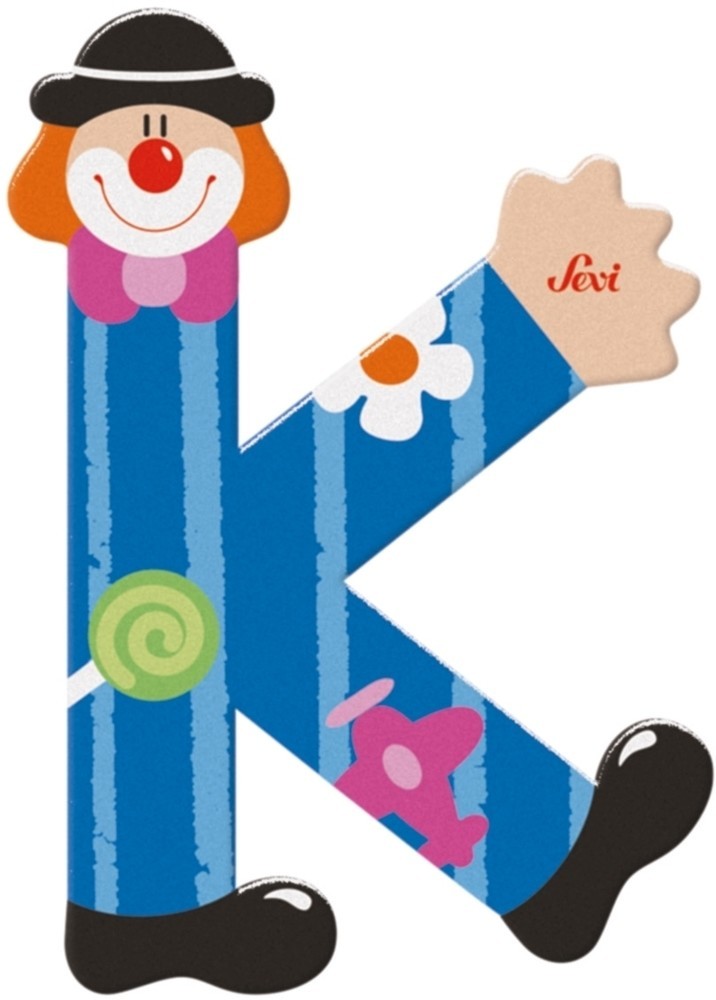 Sevi lettre clown k: 10 cm (81747)
