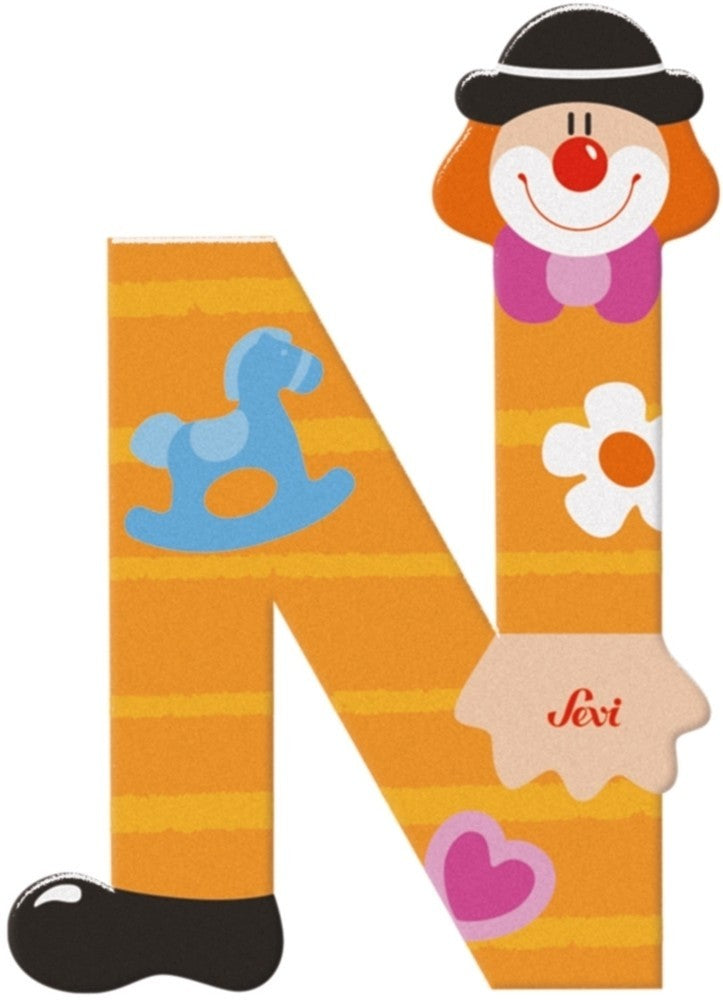 Sevi lettre clown n: 10 cm (81750)