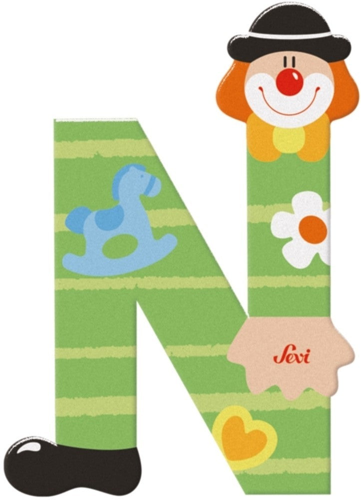 Sevi lettre clown n: 10 cm (81750)