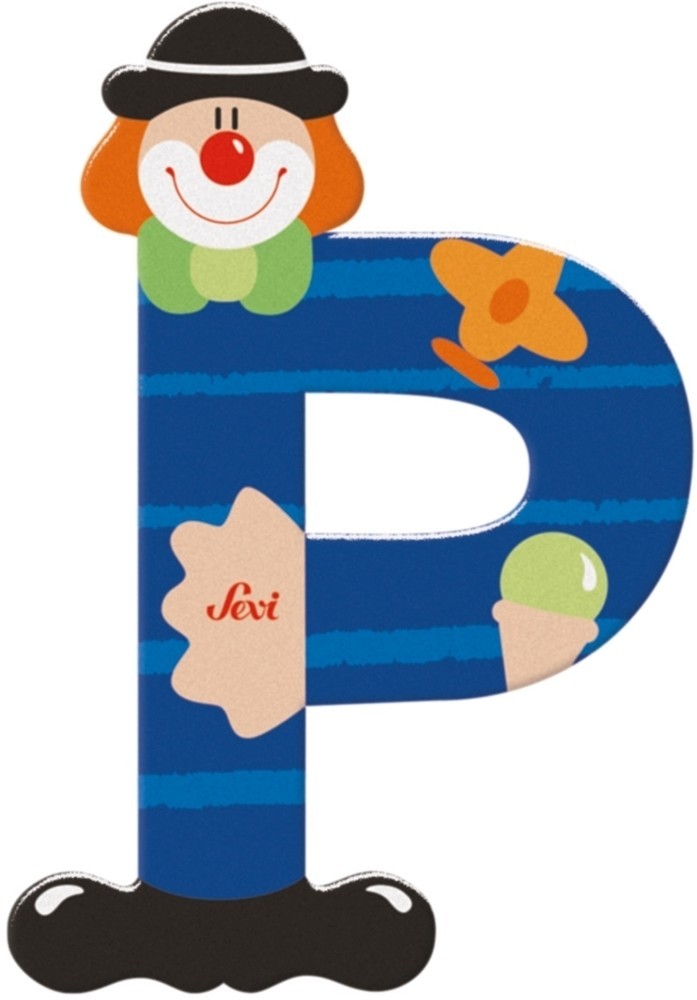 Sevi lettre clown p: 10 cm (81752)