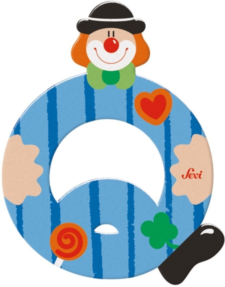 Sevi lettre clown q: 10 cm (81753)