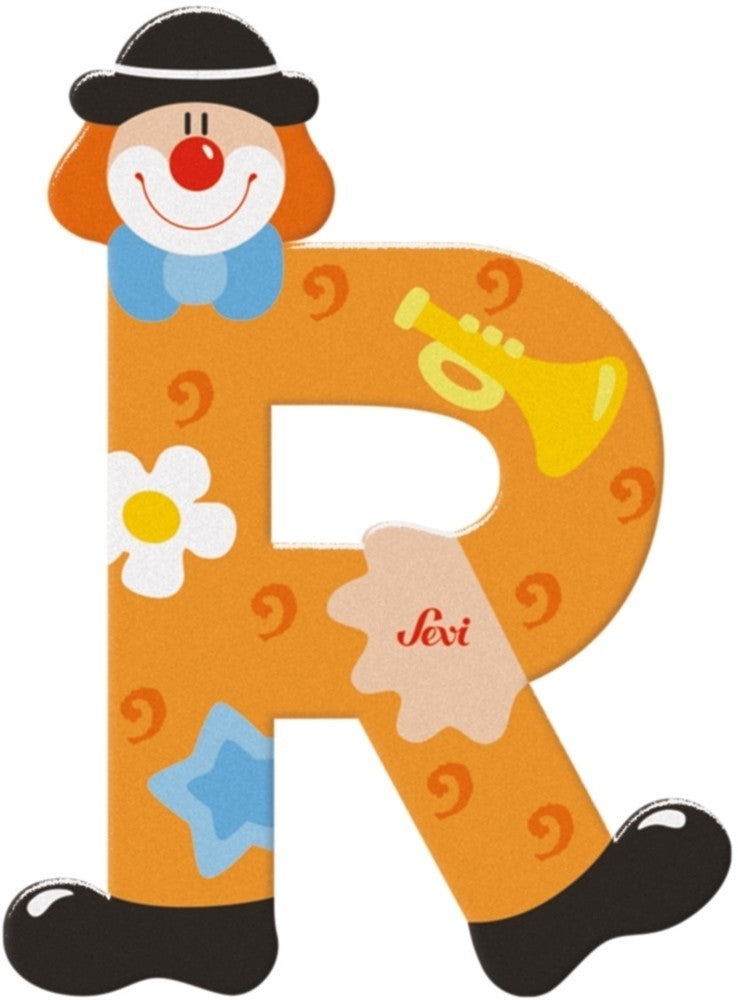 Sevi lettre clown r: 10 cm (81754)
