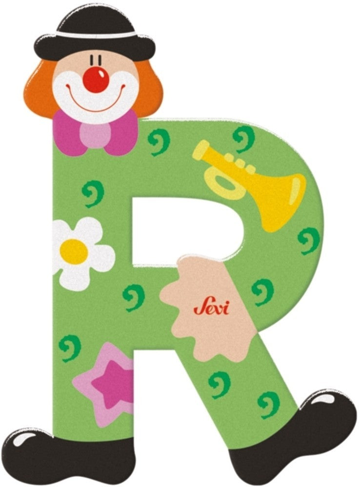 Sevi lettre clown r: 10 cm (81754)
