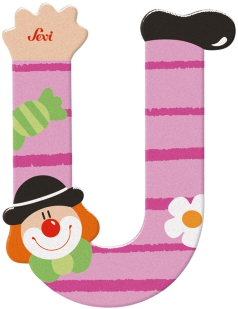 Sevi lettre clown u: 10 cm (81757)