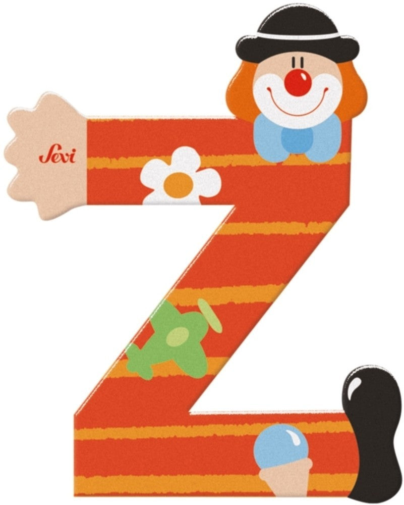 Sevi lettre clown z : 10 cm (81762)