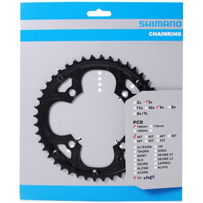 Plateau Shimano 9V FFC-M480 44T acier 4 bras zw