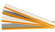 Rail de prix adhésif 988x38mm avec ruban mousse transparent