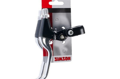 Jeu de leviers de frein Simson réglable poignée courte aluminium noir