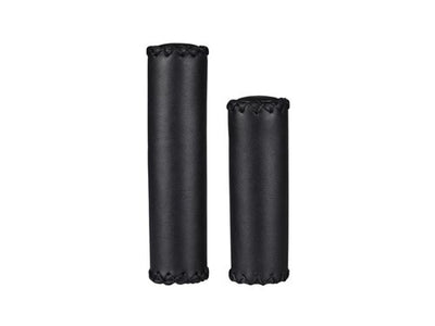 Simson Leather Grips - Black, Authentic Look, Optimal Comfort, Suitable pour Grip Shift Gear