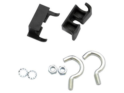 Simson Ring Lock Mounting Set Normal - 2 crochets, 2 pinces, 2 boulons, 2 anneaux - Noir