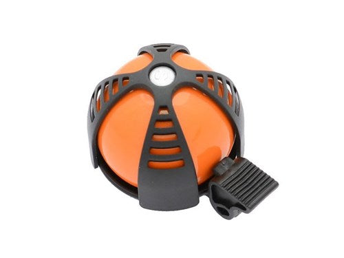 Cloche à vélo Simson Joy orange-noir sur carte