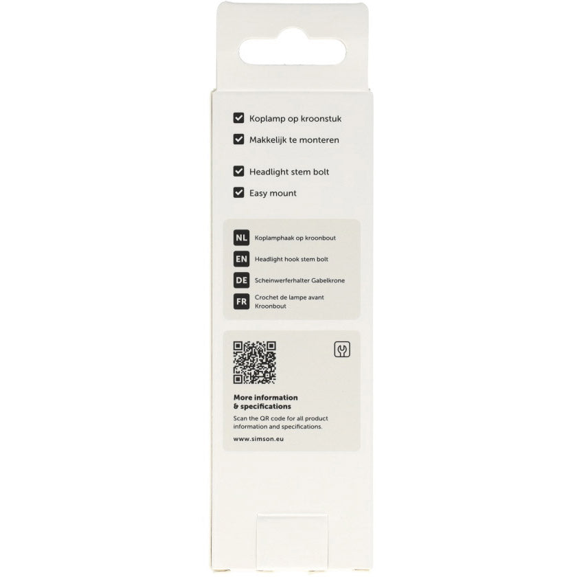 Boulon de couronne de crochet de phare Simson court