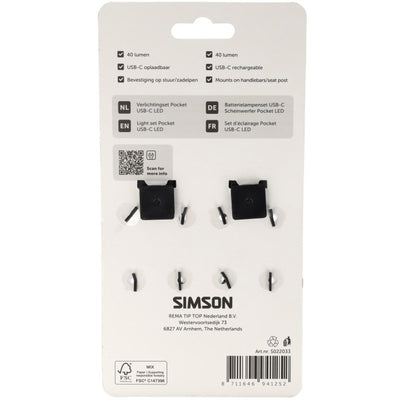 Kit d'éclairage Simson aurore de poche