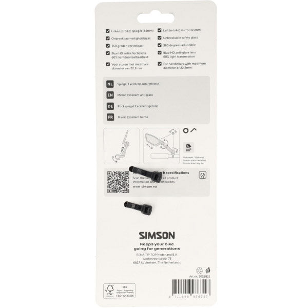 Miroir Simson excellent antireflet