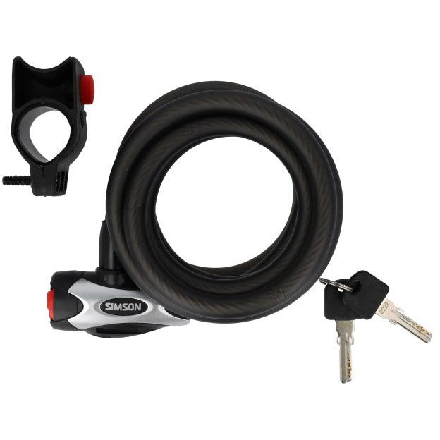 Câble antivol spirale Simson pro taille xxl 12mm x 180cm