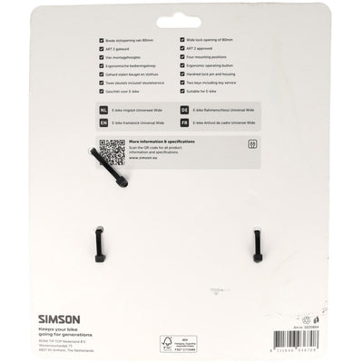 Serrure de cadre Simson 80mm art**