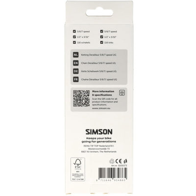Dérailleur à chaîne Simson 5 6 7 ug